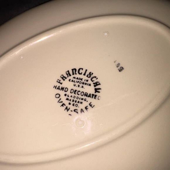 Franciscan Vintage Apple Print Gravy Boat Made In USA - Picture 6 of 7